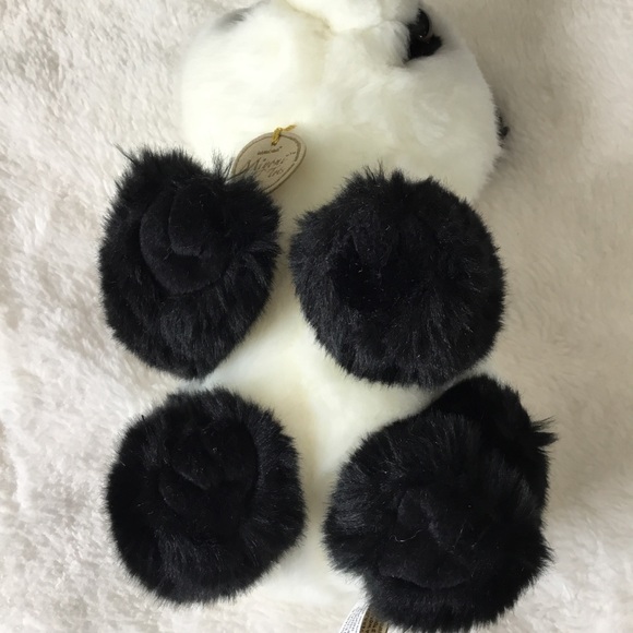 Aurora Miyoni Black and White Plush Panda Toy - Picture 4 of 10